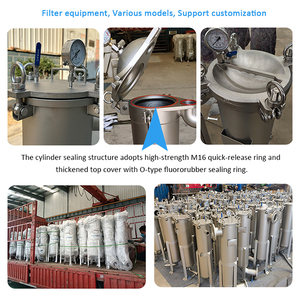 산업용 고내구성 304 및 316 스테인리스 스틸 단일/다중 백 필터 하우징 - Product Image 5