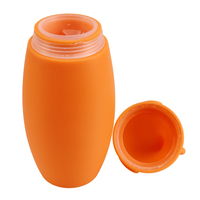 Bouteille à boire en silicone pour bébé, de qualité alimentaire, en forme d'éléphant, avec poignée, 1 pièce
