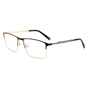 Kính mắt thời trang kim loại Robo Optics RTM3201 <span class=keywords><strong>2026</strong></span>, kiểu dáng chữ nhật dành cho nam, kính bảo vệ mắt khi sử dụng máy tính - Product Image 1