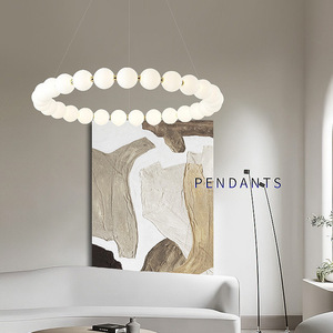 Moderne lichte luxe ring LED hanglamp is geschikt voor slaapkamer woonkamer kroonluchter - Product Image 5
