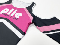 Robe de cheerleading personnalisée à découpe spéciale entièrement sublimée, moins chère