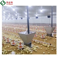 Système de contrôle automatique de l'alimentation et de la température pour poulaillers, équipement d'élevage de poulets à prix d'usine