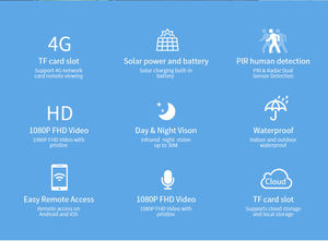 กล้องวงจรปิด V380 P9 DL 4G เลนส์คู่ ซูมออปติคอล 10 เท่า ตรวจจับความเคลื่อนไหวด้วย PIR ตรวจจับมนุษย์ ติดตามการเคลื่อนไหว H.265 ไร้สายสำหรับภายนอกอาคาร ประหยัดพลังงาน แจ้งเตือนผ่านแอพ BP8 Fa - Product Image 3