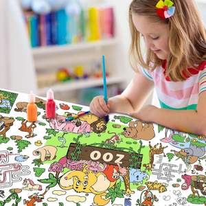 Tapete de Dibujo Educativo con Diseño de Animales del Zoológico, para Colorear, Manualidades, Arte, para Niños - Product Image 6