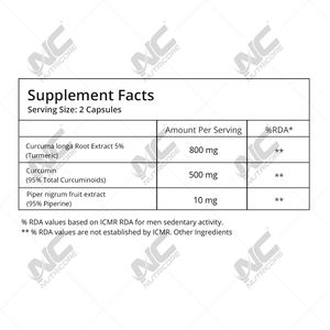 Capsules de curcumine de supplément de santé antioxydant puissant de marque privée Capsules de curcumine de qualité supérieure Fournisseur en gros - Product Image 3