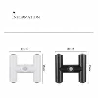 Nouvelle lampe murale LED mini à détection de mouvement, rechargeable par USB, fixation magnétique sans perçage, ambiance chambre, salon, chevet, nuit