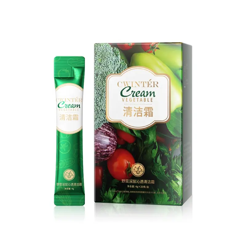 Zhiduo Hot selling Wild Vegetable Deep Refreshing Cleansing Cream Moisturizing Organic Facial Vitamin C Face cream