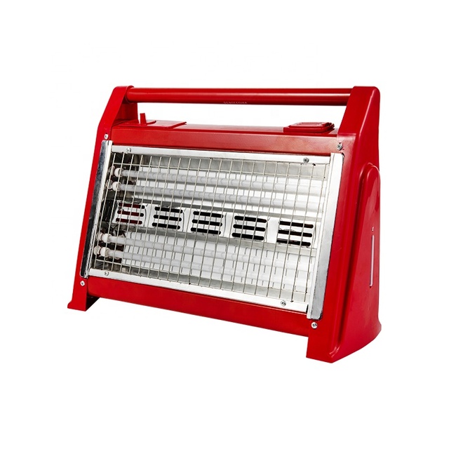 New Portable Infrared Quartz Tube Heaters 1600W Electric Radiant Heater with Fan and Lighting