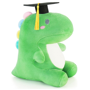 Peluche Dinosaure de Remise de Diplôme de Haute Qualité avec Casquette Noire Classique – Cadeaux en Peluche pour Célébrations et Fêtes de Remise de Diplôme 2026 - Product Image 1