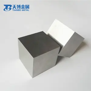 tungsten 99.95% pure customized 38.1mm 1kg tungsten block 10mm*10mm*10mm tungsten cube in stock baoji tianbo metal company