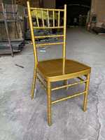 Chaise de Mariage Chiavari Empilable en Acrylique et Métal pour Fêtes avec Coussin – Vente en Gros Usine