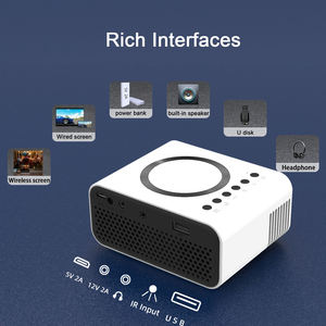 Projecteur vidéo portable laser 1080p Led Vente en gros YT300 <span class=keywords><strong>Mini</strong></span> projecteur multimédia domestique à distance Support projecteur de téléphone portable - Product Image 3