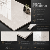 Carreaux de sol et de mur en porcelaine brillante moderne 750x1500mm, aspect marbre naturel, pour usage commercial et intérieur résidentiel