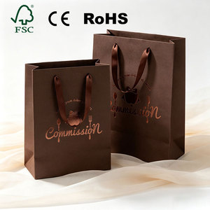Bolsa de Compras de Papel de Arte Impresa Personalizada de Alta Resistencia para Ropa de Lujo, Boutique, Regalos, <span class=keywords><strong>Libros</strong></span>, con Cinta Reforzada - Product Image 1