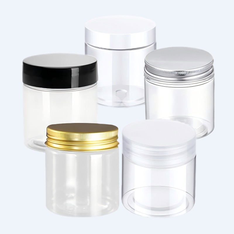 89-400 Neck Fine Jars 12 oz Clear PET Plastic Jar Safe Lid for 1kg 10 Food 1500ml Candy Jelly Storage Also Lollipop Canned Food