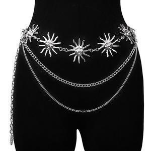 Yonger usine femmes <span class=keywords><strong>soleil</strong></span> <span class=keywords><strong>lune</strong></span> métal chaîne lien ceinture <span class=keywords><strong>Extension</strong></span> chaîne taille Wrap - Product Image 1