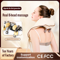 Masseur sans fil trapèze Shiatsu pour le cou et les épaules Massage confortable sans fil pour la relaxation