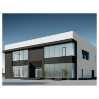 Maison préfabriquée en acier pour bâtiments industriels, centres commerciaux, écoles, hôpitaux, parcs, alimentée à l'énergie solaire, écologique