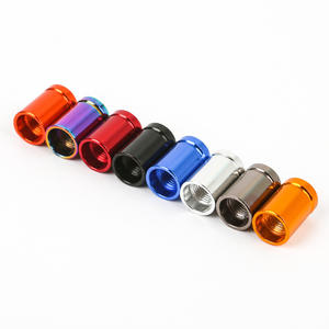 오토바이 자동차 휠 타이어 밸브 캡 8v1 에 대한 다채로운 새로운 알루미늄 내부 튜브 공기 먼지 커버 - Product Image 2