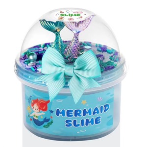 Cross-border Explosions 200ml Ice Cream Mermaid Yellow Oild <b>Slime</b> Set Children's Educational Decompression <b>Toy</b> DIY Set - Product Image 6