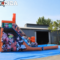 Château gonflable commercial, aire de jeux Safari, toboggan aquatique gonflable, capacité de 700 kg