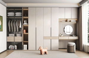 Armoire moderne en bois coiffeuse convertible design pour maison appartement hôtel atelier meubles de chambre à coucher - Product Image 5