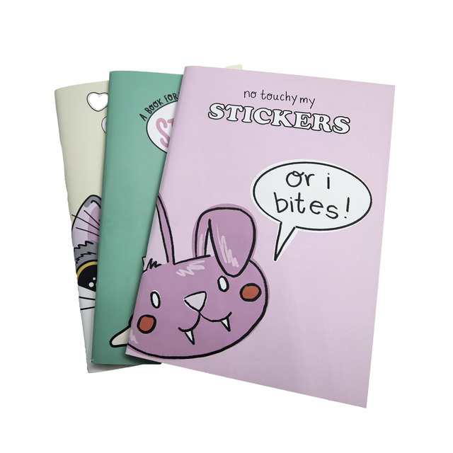 A5 Custom Reusable Removable Sticker Book Low Moq Double Sided Blank Release Paper for Stickers Collection