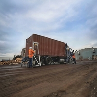 Chargeur de conteneurs robuste pour opérations en entrepôt ferroviaire et dépôt de marchandises lourdes, élévateur de conteneurs pour conteneurs de 20 et 40 pieds
