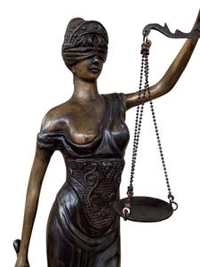 Estatua de la diosa de la <span class=keywords><strong>justicia</strong></span> para mujer, escultura de bronce europeo fundido en caliente, para decoración del hogar - Product Image 6