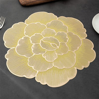 Nouveau Set de Table Imperméable et Anti-Taches à Motif Floral pour Table de Salle à Manger, Base Solide, Idéal pour Mariages, Banquets et Usage Domestique