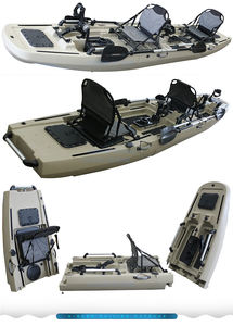 Kayak à pédales de 14 pieds, canoë de pêche pour 2 personnes avec pédales de propulsion, accessoires de <span class=keywords><strong>bateau</strong></span> en Chine, canoekayak à <span class=keywords><strong>moteur</strong></span> <span class=keywords><strong>électrique</strong></span> pour les sports de pêche - Product Image 3