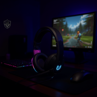 Kablolu Kulak Üstü ENC Gürültü Önleyici Dinamik Sürücülü Plastik Mikrofonlu Oyuncu Kulaklığı Model R9000 (PC, PS4, Xbox için)