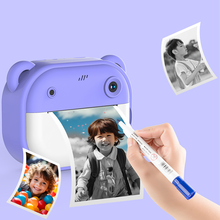 子供のHDカメラ用子供カメラインスタントプリントカメラサーマルフォト 子供用おもちゃ Y600 デジタルカメラ デュアルレンズ 写真撮影 ビデオ