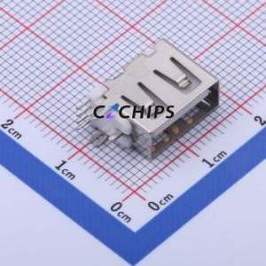 906-762A1016D10200 <b>USB</b> Connector Through hole Component (THT) Connector Type-<b>A</b> <b>USB</b> <b>2.0</b> Female Side Insert - Product Image 1