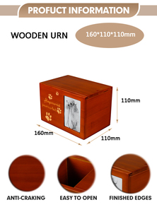 Nouvelle Offre Exceptionnelle : Urne Funéraire de Luxe <span class=keywords><strong>pour</strong></span> Animaux de Compagnie, en Bois de Bambou, avec Gravure Laser, <span class=keywords><strong>pour</strong></span> Cendres de Chiens et de Chats - Product Image 5