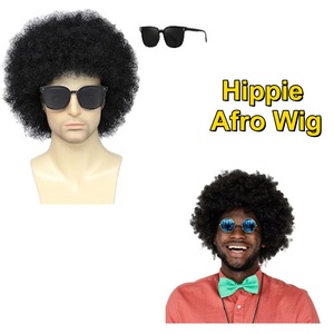 <span class=keywords><strong>Disfraz</strong></span> Retro Hippie <span class=keywords><strong>Disco</strong></span> con Peluca <span class=keywords><strong>Afro</strong></span>, Gafas y Collar de los Años 60 y 70 para Halloween, Carnaval, Fiesta, <span class=keywords><strong>Disfraz</strong></span> de Soltero AL047-W - Product Image 1