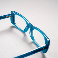 Monture de lunettes optiques carrées classiques en acétate coloré Mazzucchelli, monture intégrale, durable, de luxe