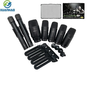 Ensemble de microphones pour batterie professionnel 7 pièces, design léger à réduction de bruit pour enregistrement en studio et performance live <span class=keywords><strong>KING</strong></span>-717 - Product Image 1