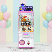 Machine à griffes du diable Naughty Dog – Jeu d'amusement en verre trempé et acrylique à monnayeur/billets pour enfants et adultes, alimentation 110/220V