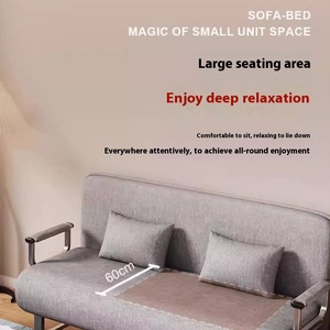 Sofá Cama Plegable Multifuncional de Doble Uso, Cómodo, Individual, con Tela de Esponja, para Apartamentos Pequeños - Product Image 3