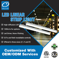 Éclairage commercial et industriel de haute qualité, lampe à batten pour hôpital, école, bureau, 2 pieds, 4 pieds, 8 pieds, 24 W, 36 W, 68 W, lumière linéaire LED