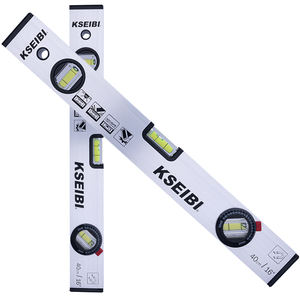 Üç flakon ile KSEBI manyetik ruh seviyeleri ölçme aracı 12 "300MM alüminyum alaşımlı plastik Film ambalaj - Product Image 1