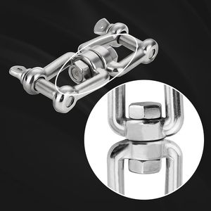 Đánh bóng 316 Marine lớp thép không gỉ xoay thuyền Neo Chuỗi nối đôi còng Hàm Hàm Hàm 1/4 5/16 3/8 1/2 inch kích cỡ - Product Image 4