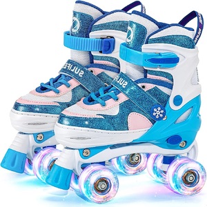 Ruedas ajustables para niñas y niños, zapatos de Patinaje con luces parpadeantes brillantes - Product Image 3