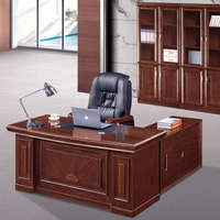 Meubles Zeson, prix bas, table de bureau exécutive en bois en forme de L en MDF et chaises