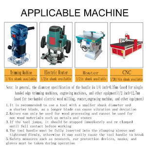 2PC 12mm 1/2 SHANK Tongue & Groove Joint Assembler Solid Carbide Router Bits Set Wood Mill Cutter - Product Image 6