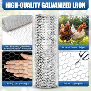 Kaynaklı Tavuk Teli Örgü 40cm X 15m Altıgen Galvanizli Korozyon Önleyici Kümes Hayvanları İçin Çit - Product Image 5