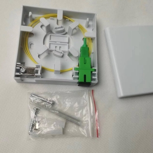 Optische Glasfaser-<span class=keywords><strong>Box</strong></span> für Innenwände, Mini 2-Kern FTTH Glasfaser-Anschlussbox, 86er Panel mit 2 SC-Anschlüssen, ABS+PC - Product Image 5