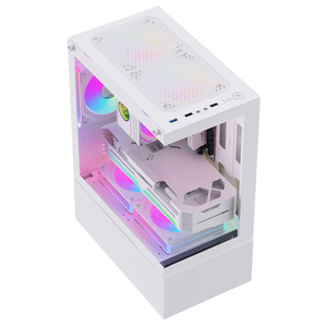 Snowman Tempered Glass Máy tính chơi Game trường hợp USB 3.0 nhà máy bán buôn thấp moq Micro ATX chassis máy tính OEM Gamer PC trường hợp - Product Image 2