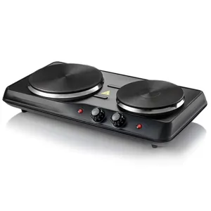 Hot Plate Double Burner Commercial Electric Portable Countertop Stove  Cooktop 